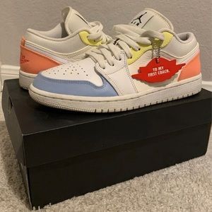 air jordan 1 low to my first coach